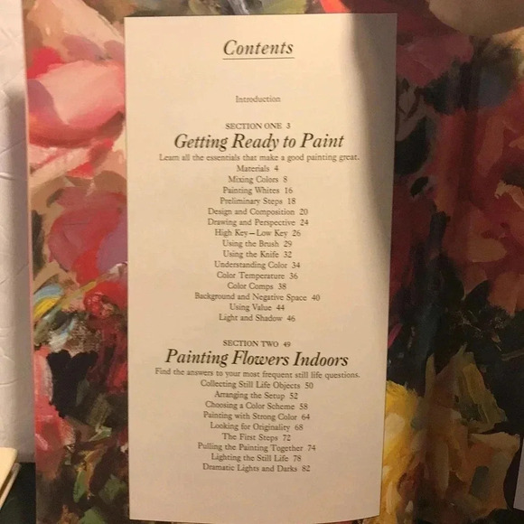 Paining flowers with Joyce Pike Book - Picture 2 of 3